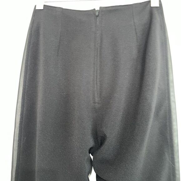 Isabel Women's Leather Pants size 2 Black Stretchy back Night Out Career - Picture 8 of 10